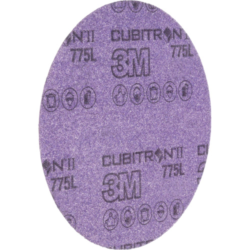 Disque en pellicule s&eacute;rie 775L Cubitron II Hookit, dia 6", Grain 240+, C&eacute;ramique, 3 mils Ottawa Fastener Supply