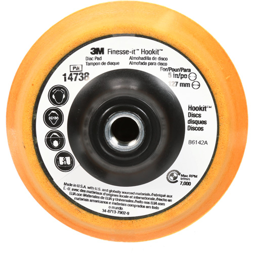 Finesse-it Hookit Disc Pad, 5" Dia. Ottawa Fastener Supply