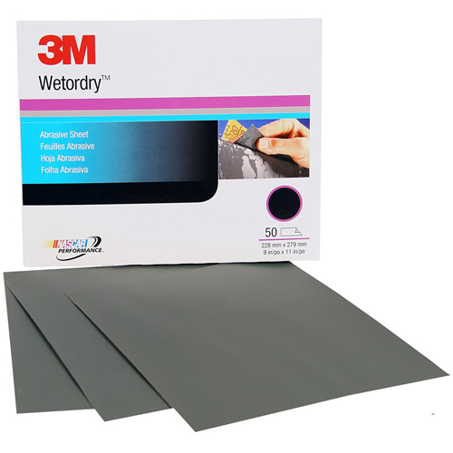 Wetordry Abrasive Sheet, 9" x 11", P220 Grit, Aluminum Oxide Ottawa Fastener Supply