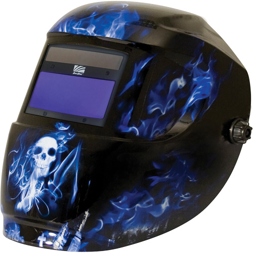 Masque de soudage Carrera ArcOne, 3" lo x 4" la Champ de vision, Teinte 9 - 13, Bleu Ottawa Fastener Supply