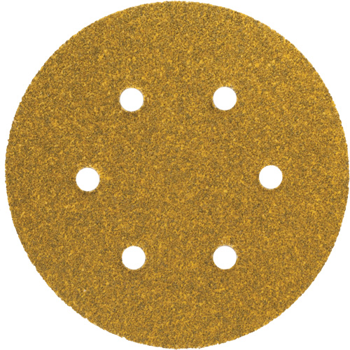 Gold Reserve A296 Paper Hook & Loop Vacuum Disc, 5" Dia., P220/Fine Grit, Aluminum Oxide, C-Weight Ottawa Fastener Supply