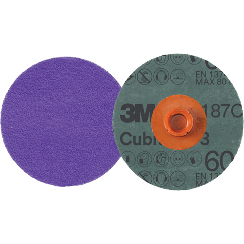 Cubitron 3 Roloc Fibre Disc, 4" Dia., 60+ Grit, Ceramic Ottawa Fastener Supply