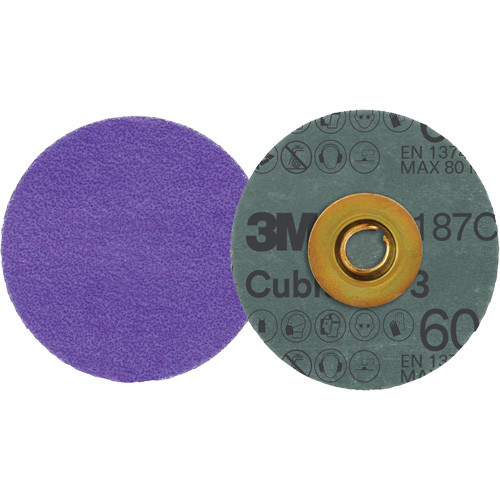 Cubitron 3 Roloc Fibre Disc, 3" Dia., 60+ Grit, Ceramic Ottawa Fastener Supply