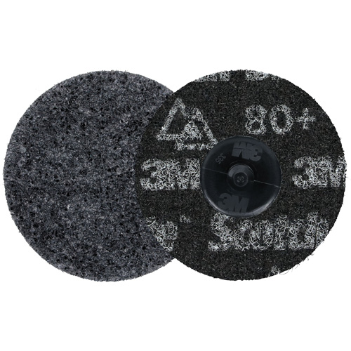 Scotch-Brite Roloc Precision Heavy Duty Surface Conditioning Disc, HD-DR, 3" Dia., 80+ Grit, Ceramic Ottawa Fastener Supply