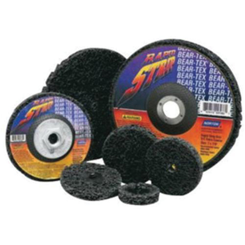 Disques non tiss&eacute;s &agrave; remplacement rapide pour d&eacute;capage Bear-Tex, 2" dia., Grain Extra grossier, Carbure de silicium Ottawa Fastener Supply