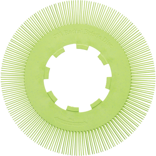 Brosse radiale en soies de pr&eacute;cision type S PN-RB sans adaptateur Scotch-Brite, C&eacute;ramique, Grain 50+, 8" dia. Ottawa Fastener Supply