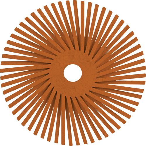 Brosse radiale en soies de pr&eacute;cision type A PN-RB Scotch-Brite, C&eacute;ramique, Grain 80+, 3" dia. Ottawa Fastener Supply