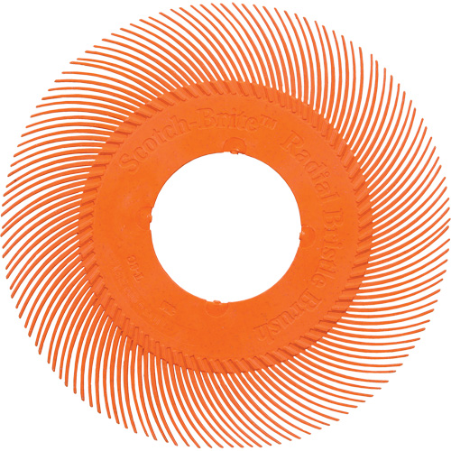 Brosse radiale en soies de pr&eacute;cision type C PN-RB sans adaptateur Scotch-Brite , C&eacute;ramique, Grain 80+, 6" dia. Ottawa Fastener Supply