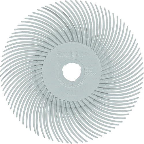 Scotch-Brite Type C Precision Radial Bristle Brush PN-RB, Ceramic, 120+ Grit, 3" Dia. Ottawa Fastener Supply