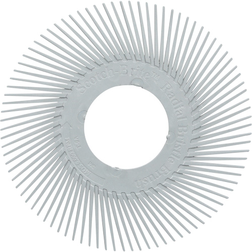 Brosse radiale en soies de pr&eacute;cision type A PN-RB sans adaptateur Scotch-Brite , C&eacute;ramique, Grain 120+, 6" dia. Ottawa Fastener Supply