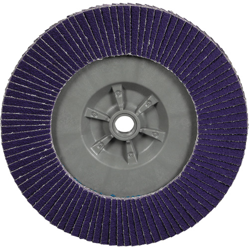 Cubitron 3 Flat Flap Disc with Quick Change 1169F, 6" x 5/8"-11, Type T27, 80+ Grit, Ceramic Ottawa Fastener Supply