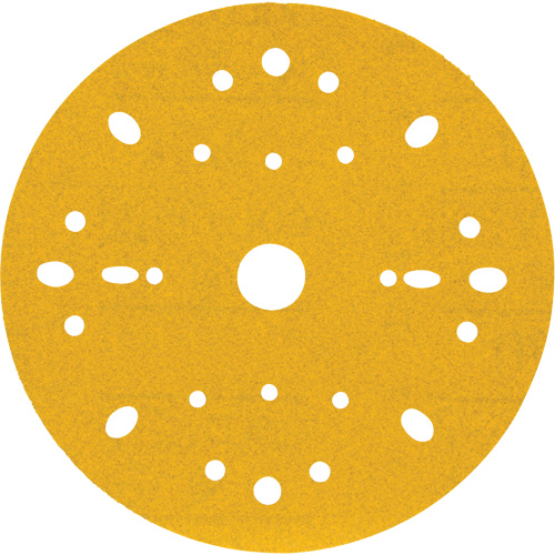 Disque abrasif dor&eacute; Hookit, dia 6", Grain 180, Oxyde d'aluminium, Poids C Ottawa Fastener Supply