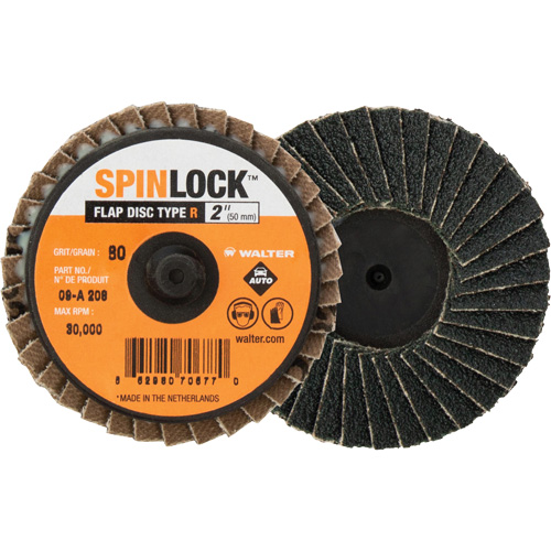 Disque &agrave; lamelles SPINLOCK, 2" x Grain 40, Oxyde d'aluminium Ottawa Fastener Supply