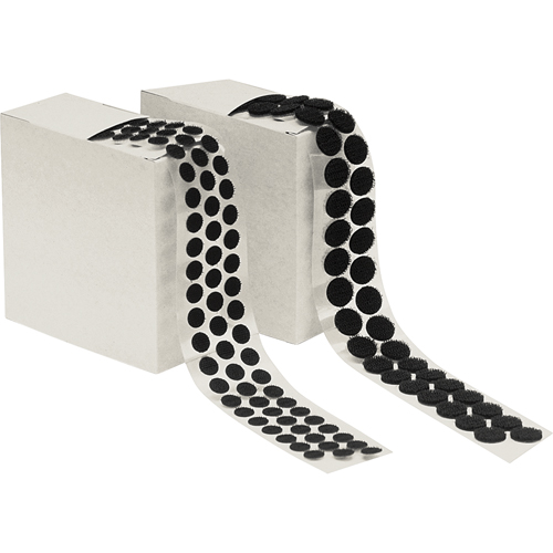 Attache en rondelle, Crochet, 1/2" dia., Adh&eacute;sif, Noir Ottawa Fastener Supply