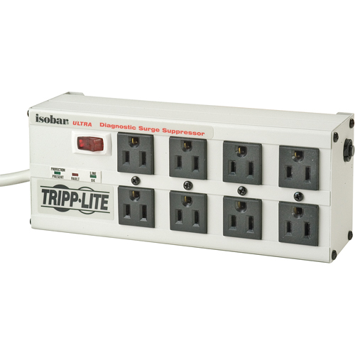 Isobar&reg; Premium Surge Suppressors, 8 Outlets, 3840 J, 1440 W, 12' Cord Ottawa Fastener Supply