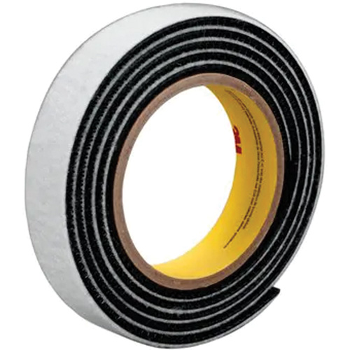 Attache r&eacute;utilisable Dual Lock, Auto-appariement, 50 vg x 1", Cousu, Noir Ottawa Fastener Supply