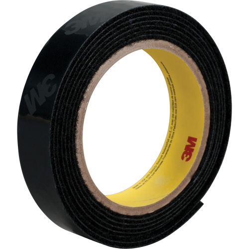 Flame-Resistant Fastener, Loop, 50 yds x 5/8", Adhesive, Black Ottawa Fastener Supply