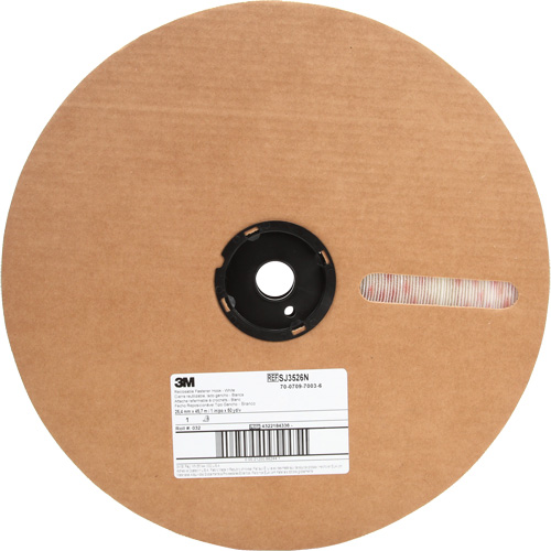Fastener, Loop, 50 yds x 5/8", Adhesive, White Ottawa Fastener Supply