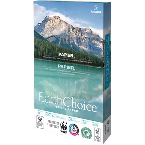 EarthChoice&reg; Office Paper, FSC, 8-1/2" x 14", 20 lbs., White Ottawa Fastener Supply