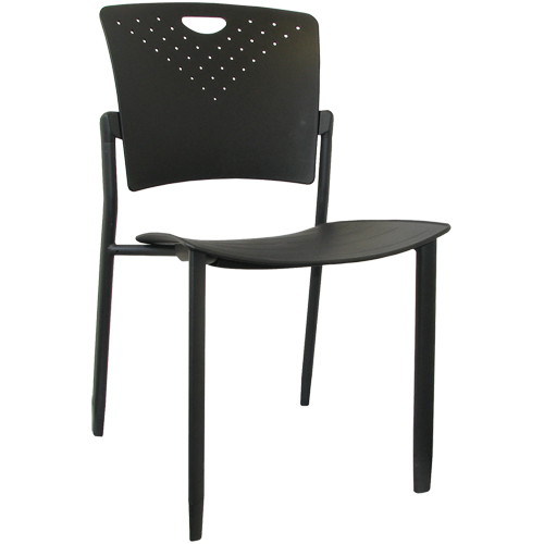 Chaises empilables MaxX StaxX, Polypropyl&egrave;ne, Hauteur 17-1/4", Capacit&eacute; 275 lb, Noir Ottawa Fastener Supply