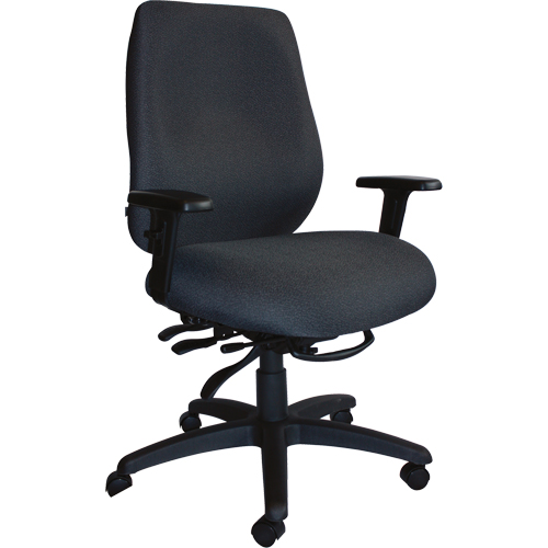 Cierra Heavy Duty Ergonomic Chairs, Fabric, Black, 400 lbs. Capacity Ottawa Fastener Supply