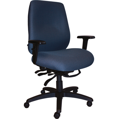 Cierra Heavy Duty Ergonomic Chairs, Fabric, Blue, 400 lbs. Capacity Ottawa Fastener Supply