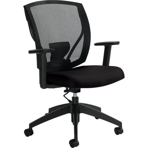 Task Chairs, Fabric, Black, 300 lbs. Capacity Ottawa Fastener Supply