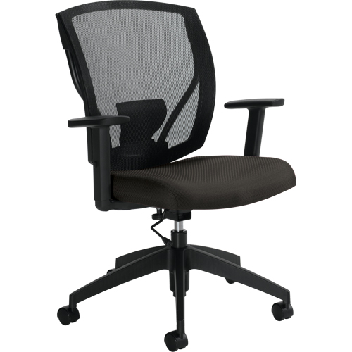 Task Chairs, Fabric, Charcoal, 300 lbs. Capacity Ottawa Fastener Supply