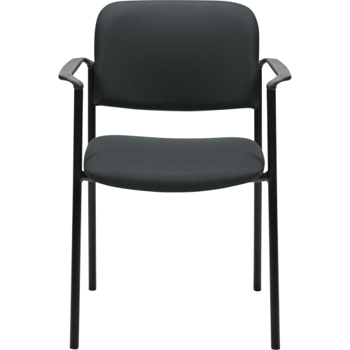 Stacking Chairs, Fabric, 32" High, 300 lbs. Capacity, Charcoal Ottawa Fastener Supply