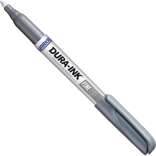 Dura-Ink&reg; #15 Permanent Marker, Silver, Fine Tip Ottawa Fastener Supply