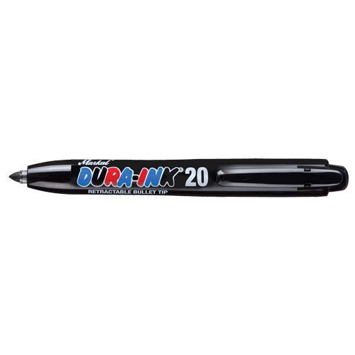Dura-Ink&reg; #20 Permanent Marker, Fine, Black Ottawa Fastener Supply