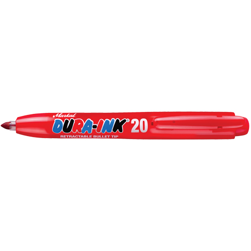 Dura-Ink&reg; #20 Permanent Marker, Fine, Red Ottawa Fastener Supply