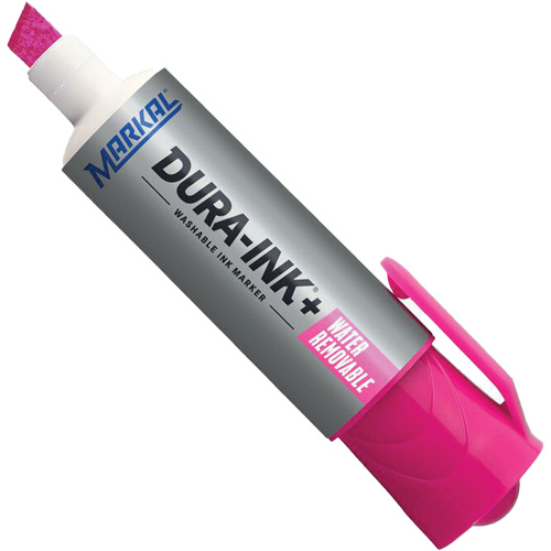 Dura-Ink&reg; WashAway Ink Marker, Pink, Chisel Tip Ottawa Fastener Supply