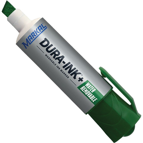 Marqueur &agrave; encre Dura-Ink WashAway, Vert, Pointe Ciseau Ottawa Fastener Supply