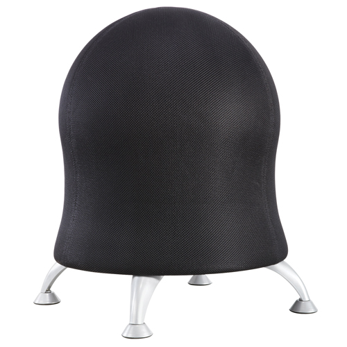 Zenergy Ball Chair, Fabric, Black, 250 lbs. Capacity Ottawa Fastener Supply