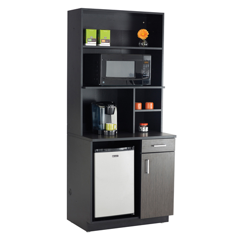 Armoire modulaire, M&eacute;lamine, 39" h x 36" la x 25" P, Nuit d'Asie/noir Ottawa Fastener Supply