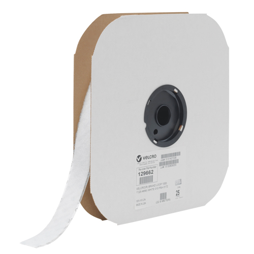 Fastener Tape, Loop, 25 yds x 3/4", Sew-On, White Ottawa Fastener Supply