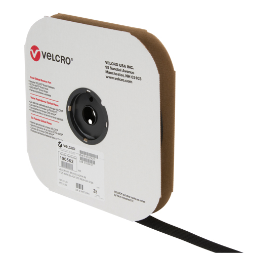 Fastener Tape, Hook, 25 yds x 1", Sew-On, Black Ottawa Fastener Supply