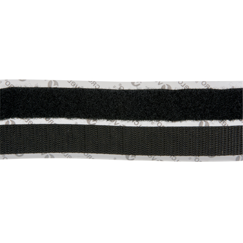 Fastener, Hook & Loop, 15' x 3/4", Adhesive, Black Ottawa Fastener Supply