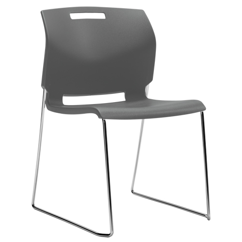 Chaise, Plastique, Hauteur 32-1/2", Capacit&eacute; 300 lb, Gris Ottawa Fastener Supply