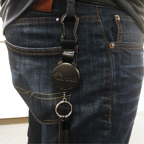 Securit Retractable Key Holder, Polycarbonate, 28" Cable, Carabiner Attachment Ottawa Fastener Supply