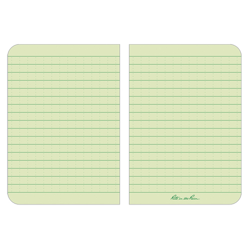 Memo Book, Soft Cover, Green, 112 Pages, 3-1/2" W x 5" L Ottawa Fastener Supply