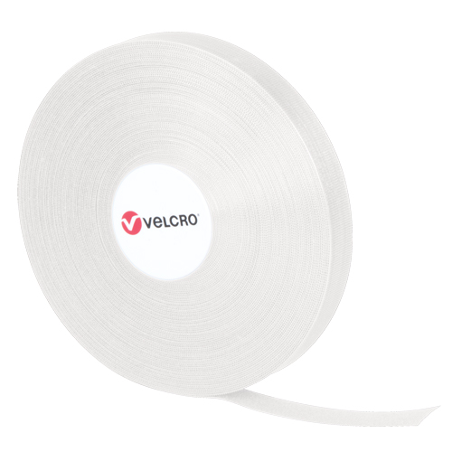 Attaches QWIK, Boucle et crochet, 25 vg x 3/4", Auto-aggripant, Blanc Ottawa Fastener Supply