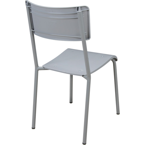 Chaises empilables Ventura, Polypropyl&egrave;ne, Hauteur 36", Capacit&eacute; 300 lb, Gris Ottawa Fastener Supply