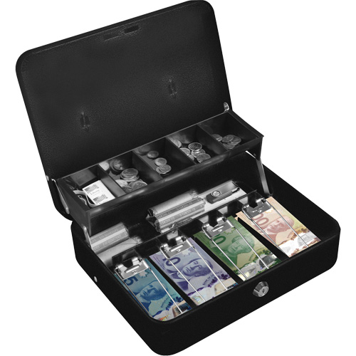 Tiered-Tray Deluxe Cash Box Ottawa Fastener Supply