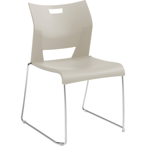 Chaise de formation sans bras Duet, Plastique, Hauteur 33-1/4", Capacit&eacute; 350 lb, Blanc Ottawa Fastener Supply