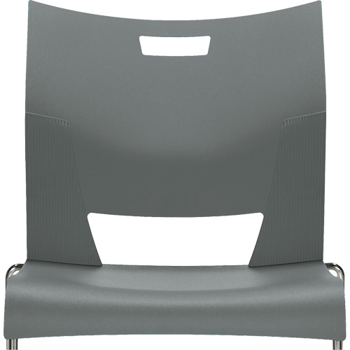 Duet Armless Training Chair, Plastic, 33-1/4" High, 350 lbs. Capacity, Grey Ottawa Fastener Supply