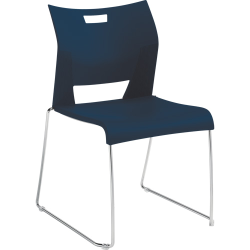 Chaise de formation sans bras Duet, Plastique, Hauteur 33-1/4", Capacit&eacute; 350 lb, Bleu Ottawa Fastener Supply