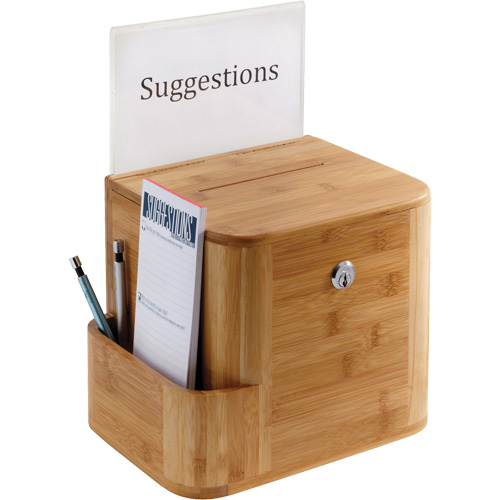 Bamboo Suggestion Box Ottawa Fastener Supply