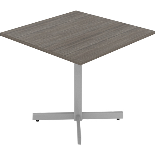 Cafeteria Table, 36" L x 36" W x 29-1/2" H, 1" Top, Laminate, Grey/White Ottawa Fastener Supply
